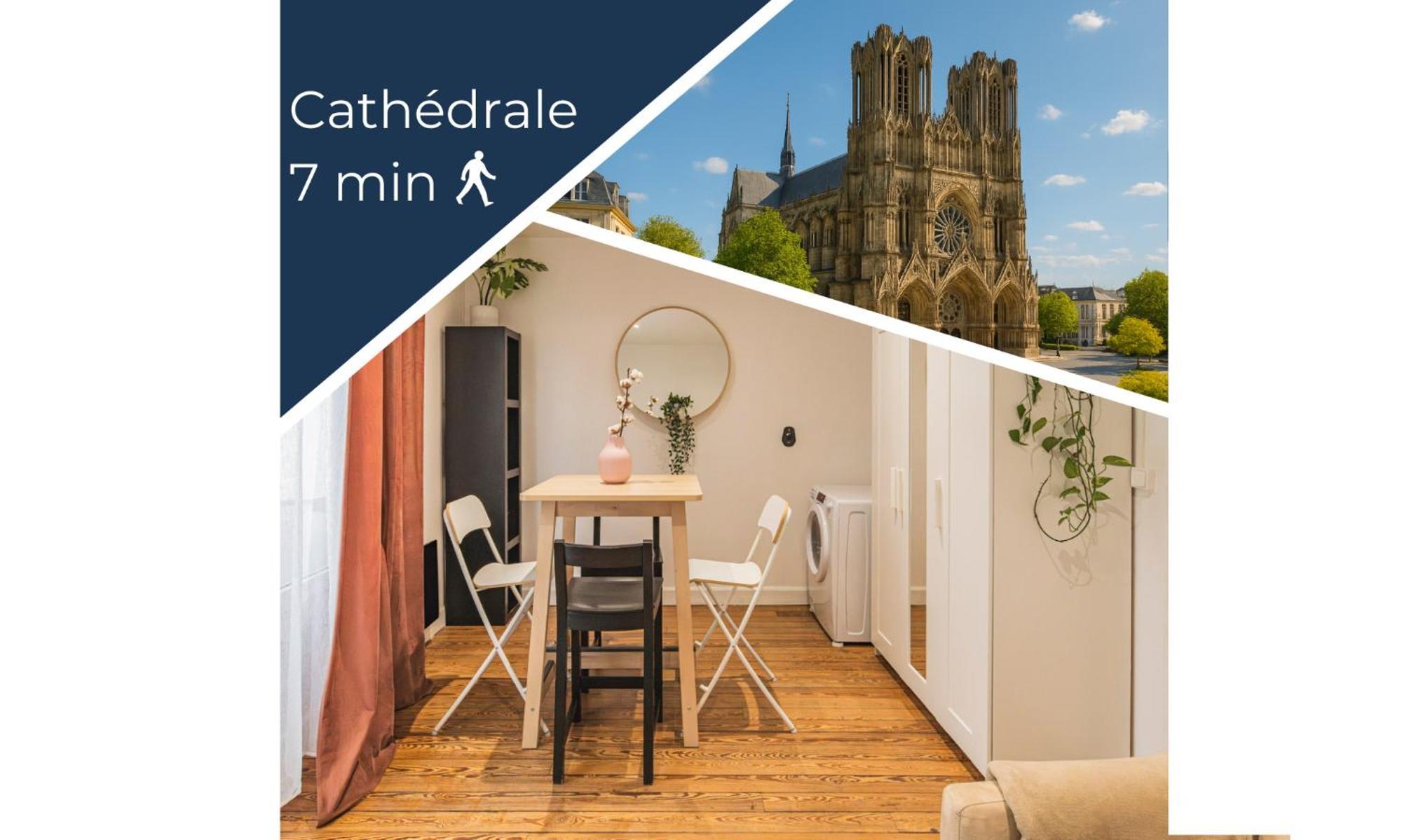 Appartement Cosy Proche Cathedrale ランス エクステリア 写真